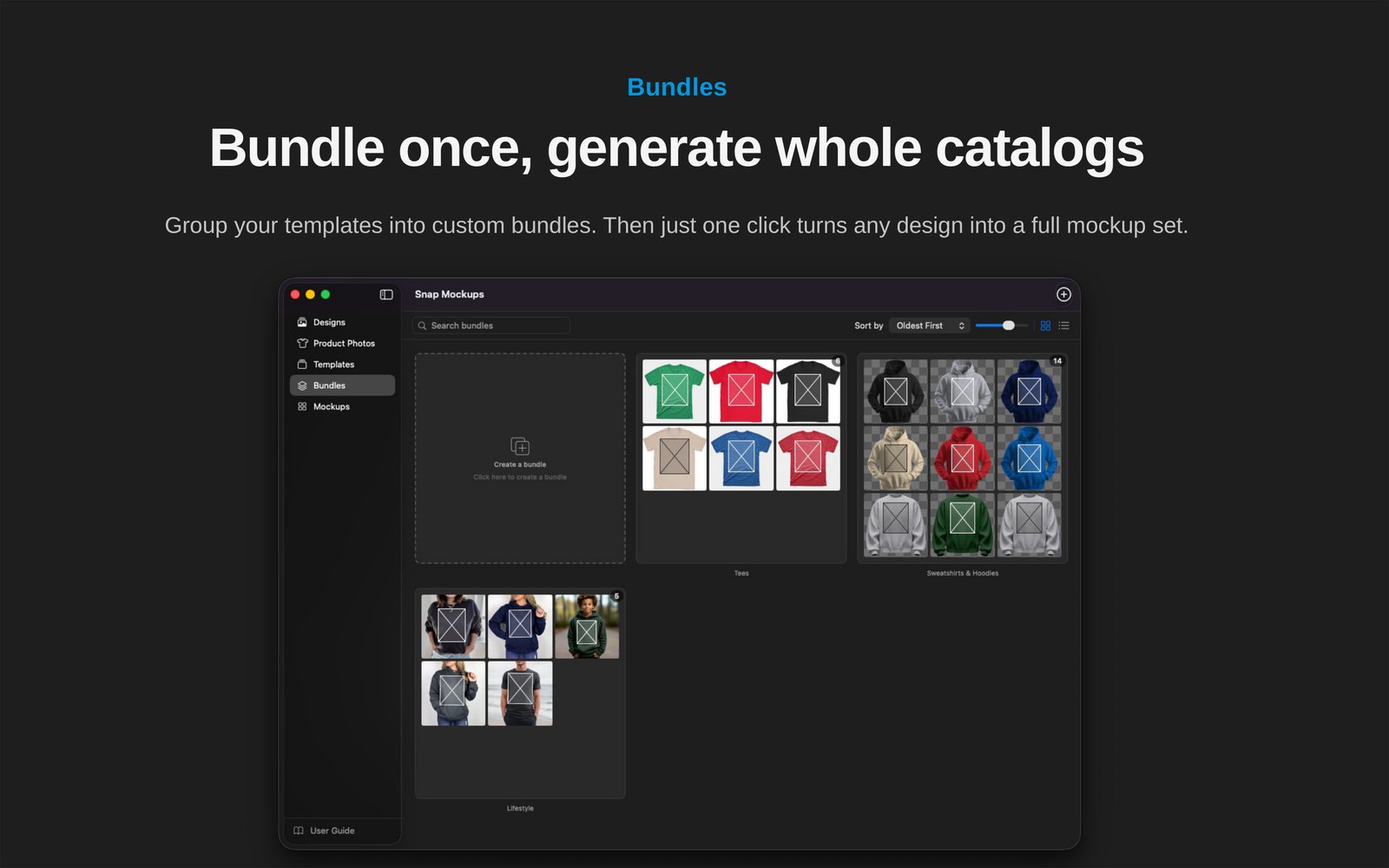 Bundles - bundle once, generate whole catalogs